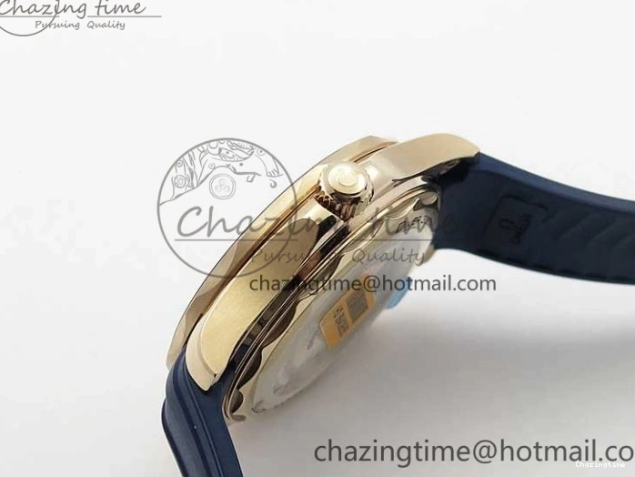 0411 2018 Seamaster Diver 300M RG Blue Ceramic VSF 1:1 Best Edition Blue Dial on Blue Rubber Strap A WeatherProof 7914